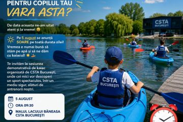 Sesiune demonstrativă de kaiac organizată de CSTA București