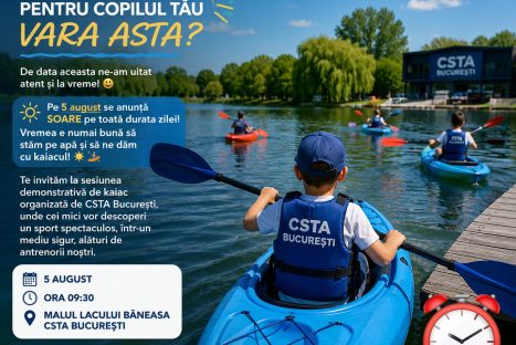 Sesiune demonstrativă de kaiac organizată de CSTA București